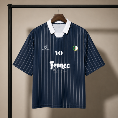 Navy Fennec number 10 jersey shown on a hanger