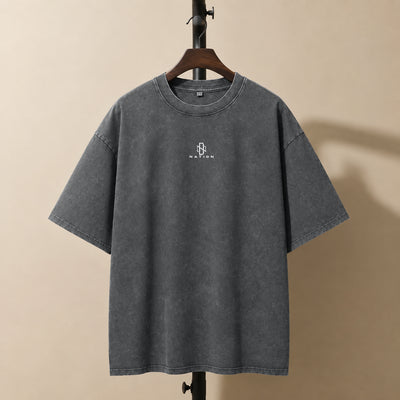T-shirt Maqam Echahid gris présenté sur cintre