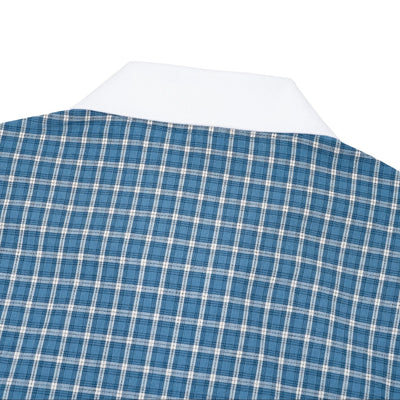 Col chemise blanc contrastant du polo Zellige