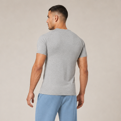 T-shirt Performance gris présenté de dos