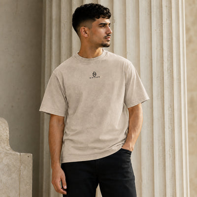 T-shirt Iris d’Alger beige porté de face