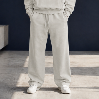 Pantalon Sirocco bleu délavé à plat sur fond clair