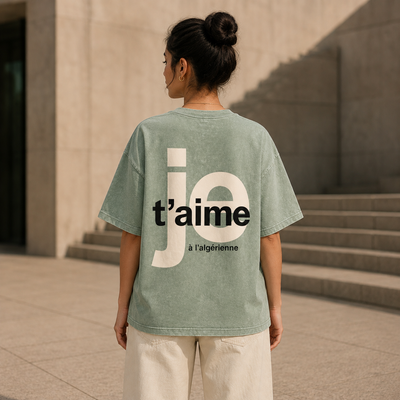 T-SHIRT JE T’AIME À L’ALGÉRIENNE