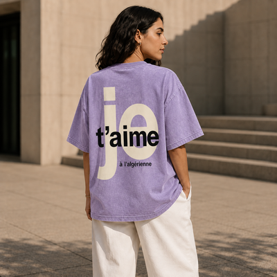 T-SHIRT JE T’AIME À L’ALGÉRIENNE